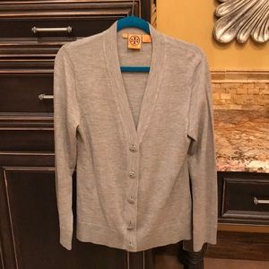 Tory Burch Gray Cardigan XL